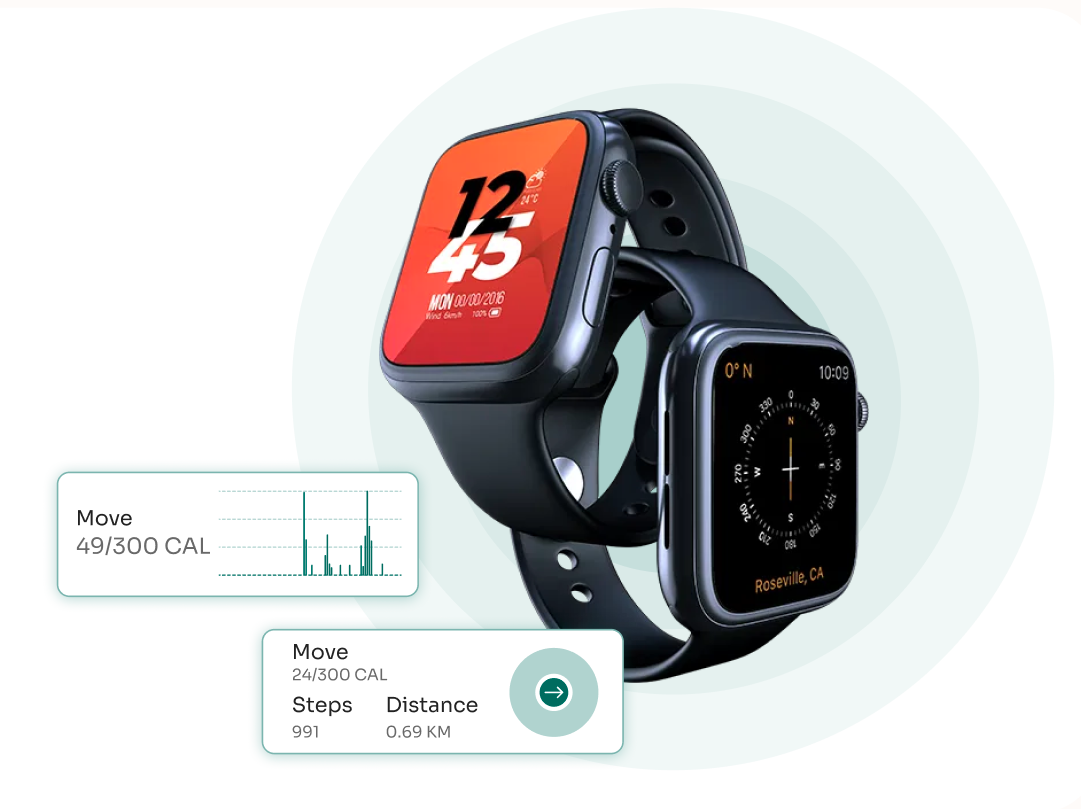 Smart Watch with Stats